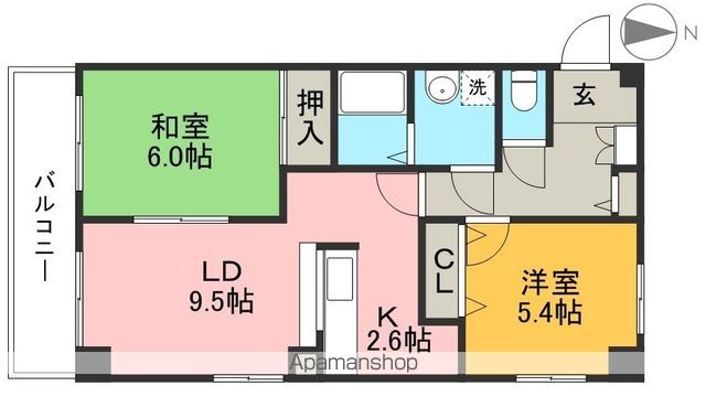 フォブール高須 101号室 間取り