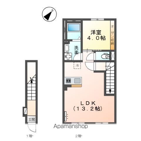 （仮）南国市小籠アパート 201号室 間取り