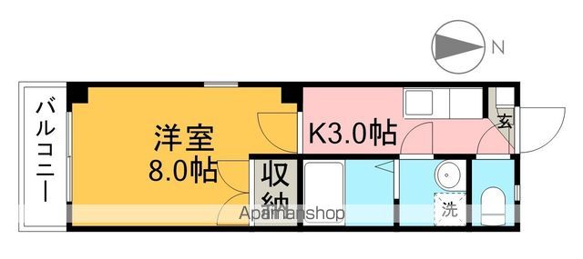 サンホーム南国 101号室 間取り