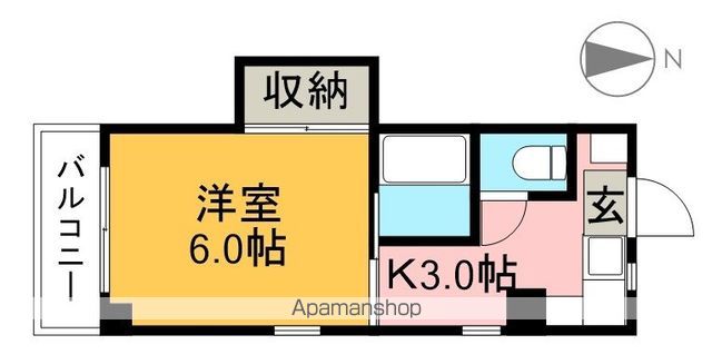 バレーベア北新田 301号室 間取り