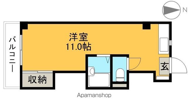 バレーベア北新田 201号室 間取り