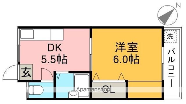 ハウス朝日Ⅱ 102号室 間取り