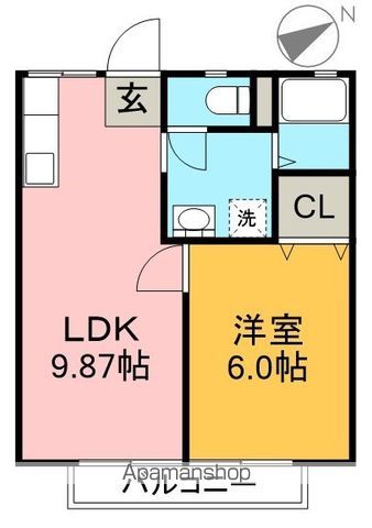 はとがさきハイツⅠ 205号室 間取り