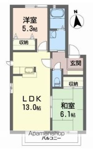 クレール林崎　Ｂ棟 間取り