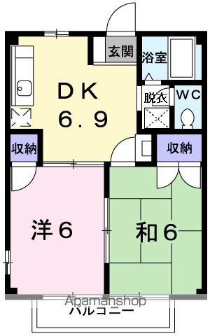 ハイツＫＵＷＡＯ 103号室 間取り