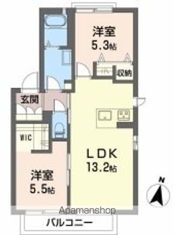 シャーメゾン西久万　Ｃ棟 202号室 間取り