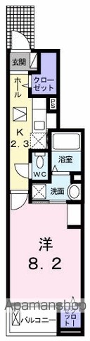 コンコード　Ｂ 102号室 間取り