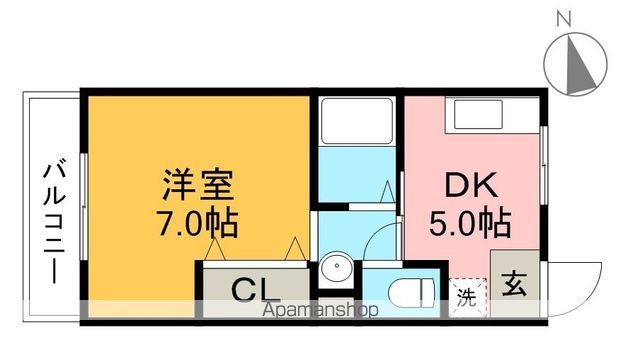 ロイヤルマンション 105号室 間取り