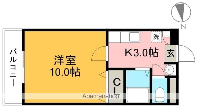 カルテットメナー 202号室 間取り