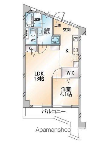 百石ハイツ 303号室 間取り