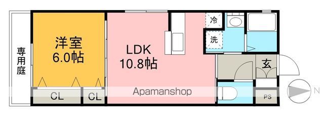 シャレイ・ニコヘイ 101号室 間取り