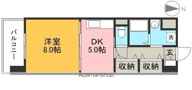 ポラリス 303号室 間取り