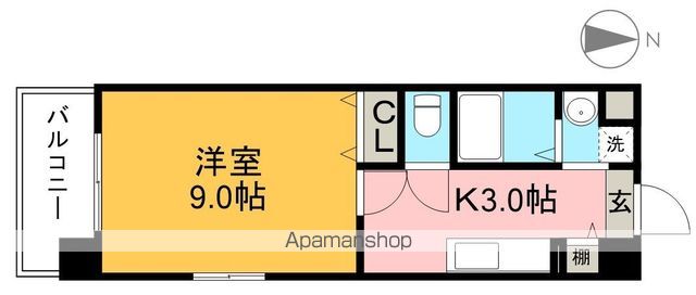 ＨＩＧＨ　ＩＳＬＡＮＤ 303号室 間取り