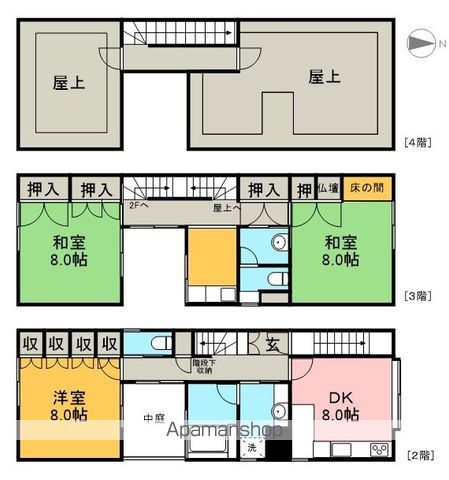 井上ビル 2号室 間取り