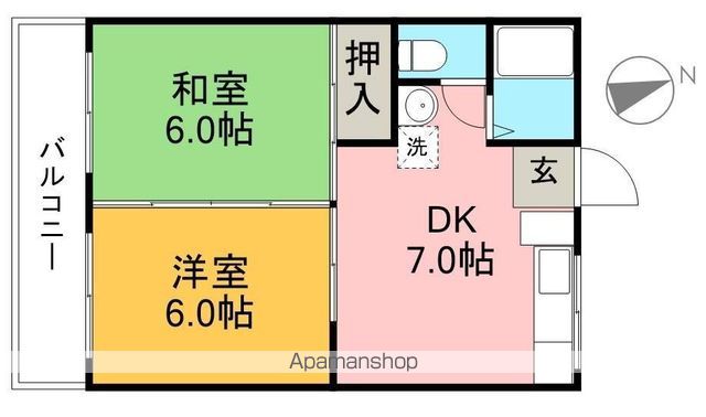 ビーンズフラット３ 305号室 間取り