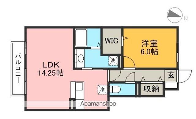 ウィル横町 102号室 間取り