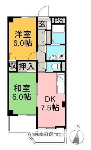 コーポ　ライムグリーン 302号室 間取り