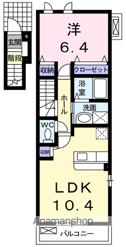 ハウス・パーシモン 201号室 間取り