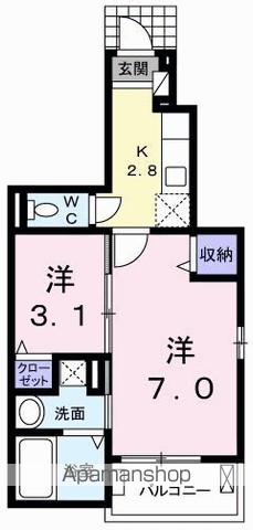 カーサ桜井町 101号室 間取り