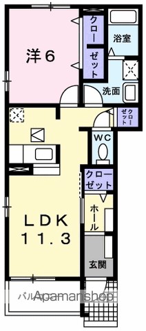 ジラソーレ 101号室 間取り