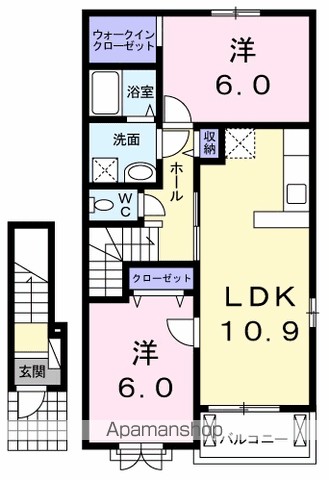 イリーゼ　Ｃ 203号室 間取り