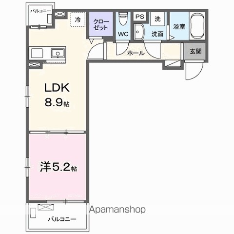 ＪＡＤＡ　Ｈｏｕｓｅ桜井 302号室 間取り