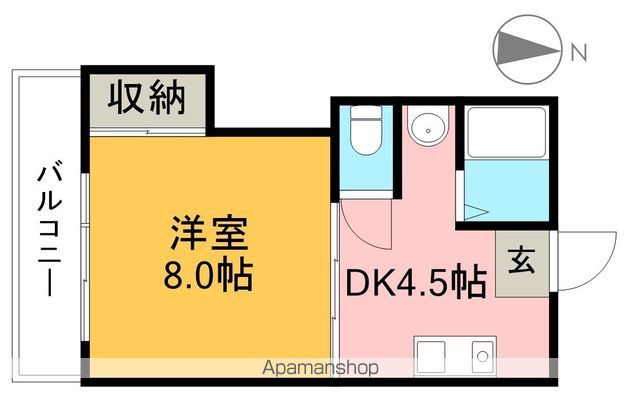 サンコーポⅠ（旭） 201号室 間取り