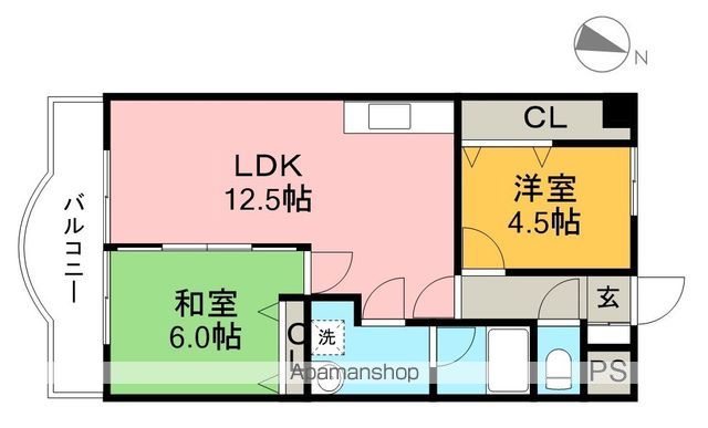 クレールシャンブル２１ 207号室 間取り