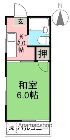 コーポアルプス 302号室 間取り