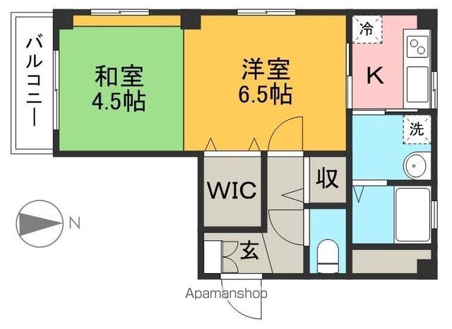 アヴニール 201号室 間取り