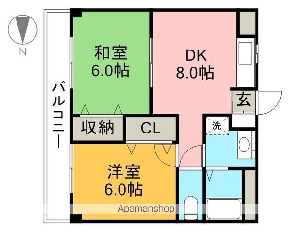 アート２１ 204号室 間取り