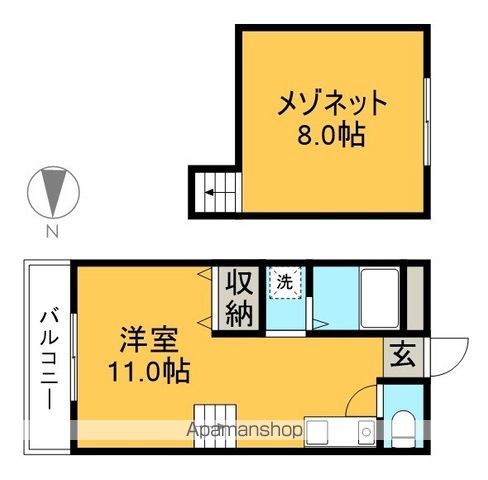 アート２１ 406号室 間取り