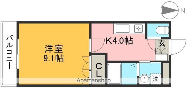 クレディール豊田 103号室 間取り