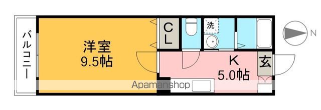 ライトベア 202号室 間取り