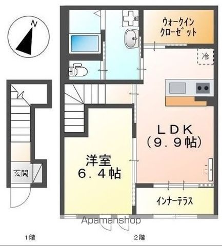 ディア・ベルジュⅤ 203号室 間取り