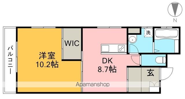 クレオ 303号室 間取り