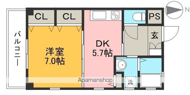 ジョージプレイス 302号室 間取り