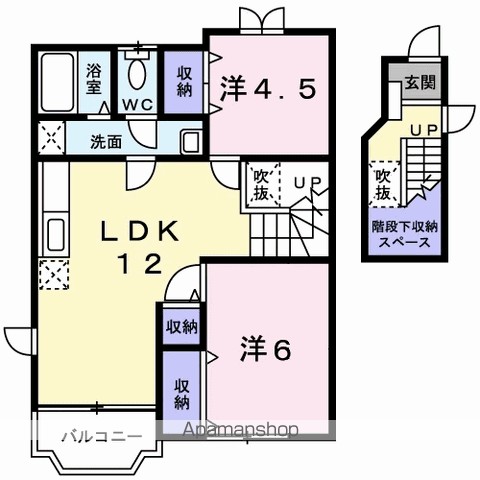 サンハイツ　Ⅰ 203号室 間取り