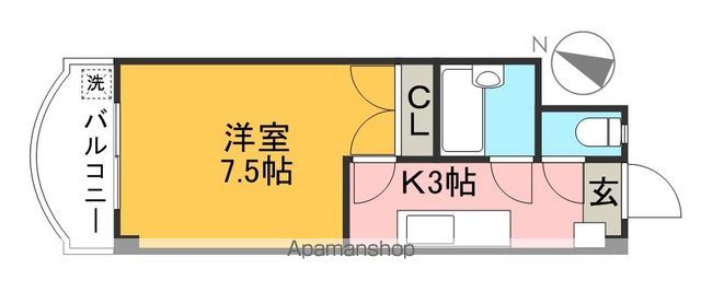 ピュアコート高須 205号室 間取り