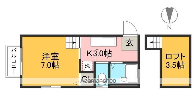 メゾン・アンヘレス 301号室 間取り