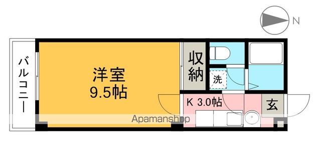 オカダハイツ 203号室 間取り