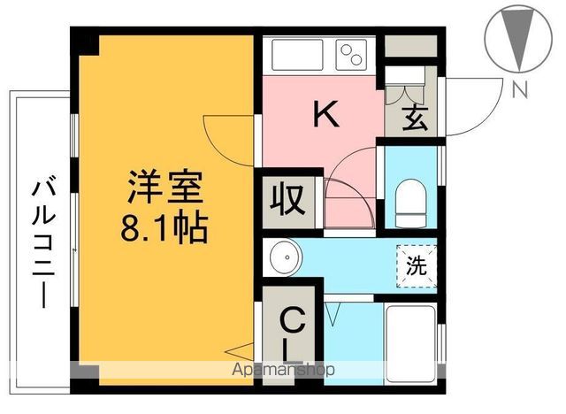 エル・パティオ 202号室 間取り