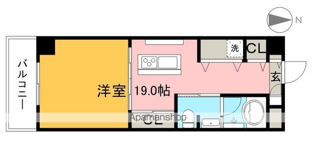 ＦＯＵＲ　ＳＥＡＳＯＮＳ 5D号室 間取り