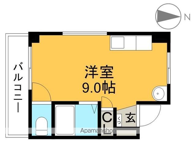 レジデンス上町 303号室 間取り