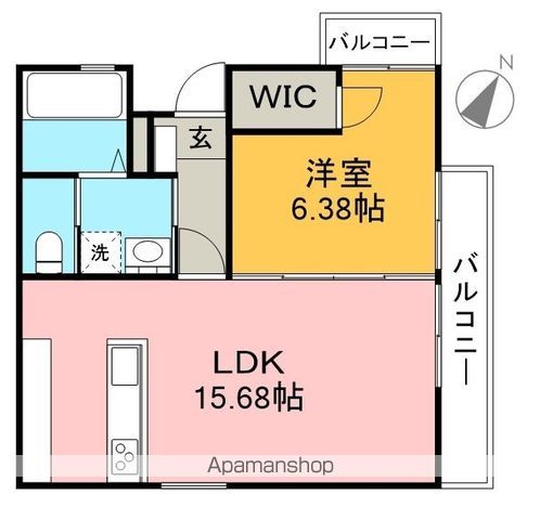 Ｐｒｏｕｄ秦南 302(3F東)号室 間取り