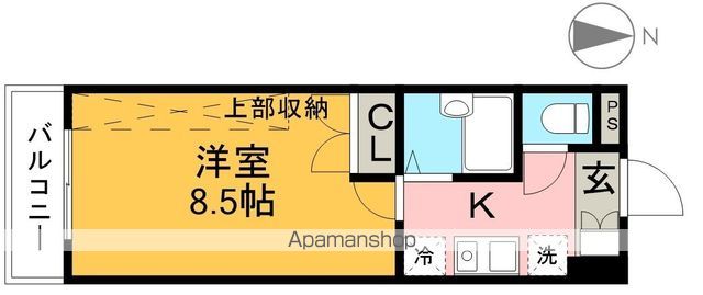 セブンシーズ永国寺 201号室 間取り