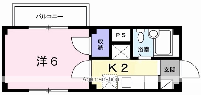 ニューサンライズ 204号室 間取り