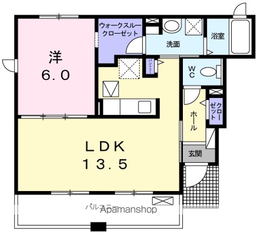 コキア 101号室 間取り