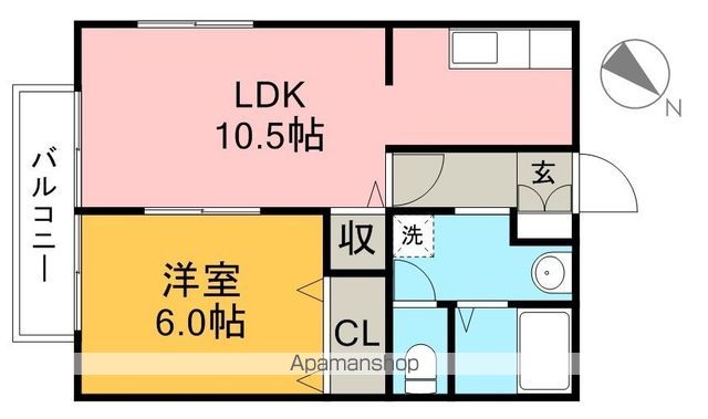 リベール高須 202号室 間取り