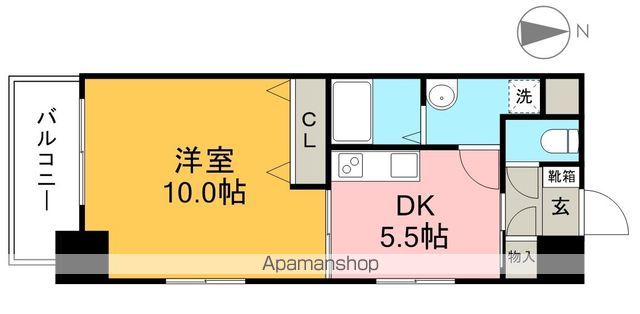 ルガーノ杉井流 704号室 間取り